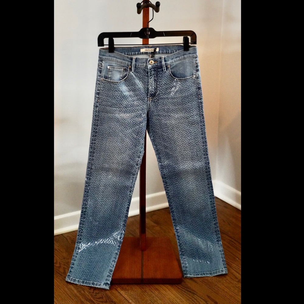 Roberto Cavalli Treated Denim